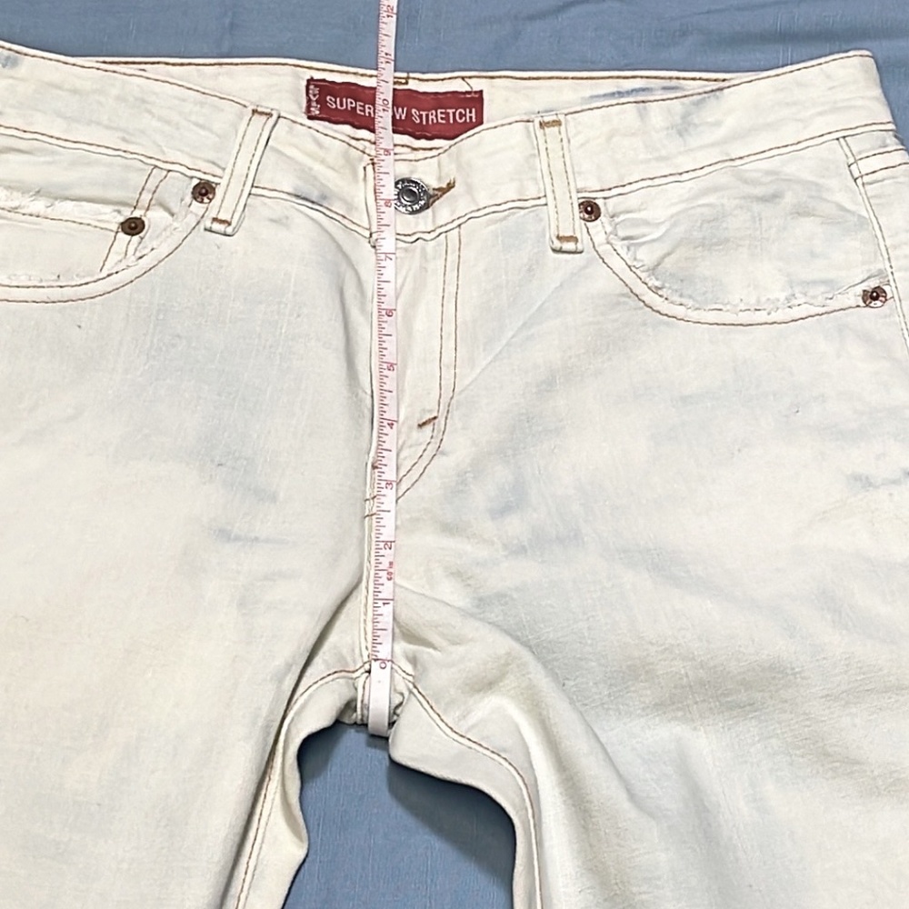 Levi’s 518 Super Low Bootcut Vintage Jeans 7 L - Picture 14 of 16